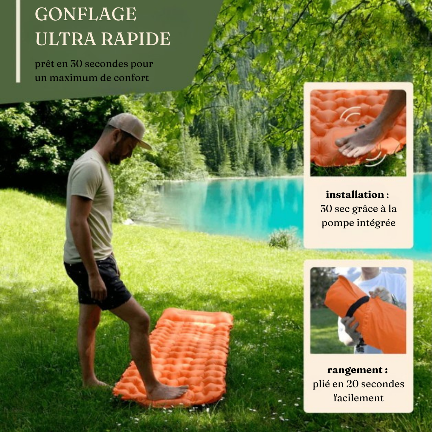 Matelas gonflable Trevika™ Ultra Confort